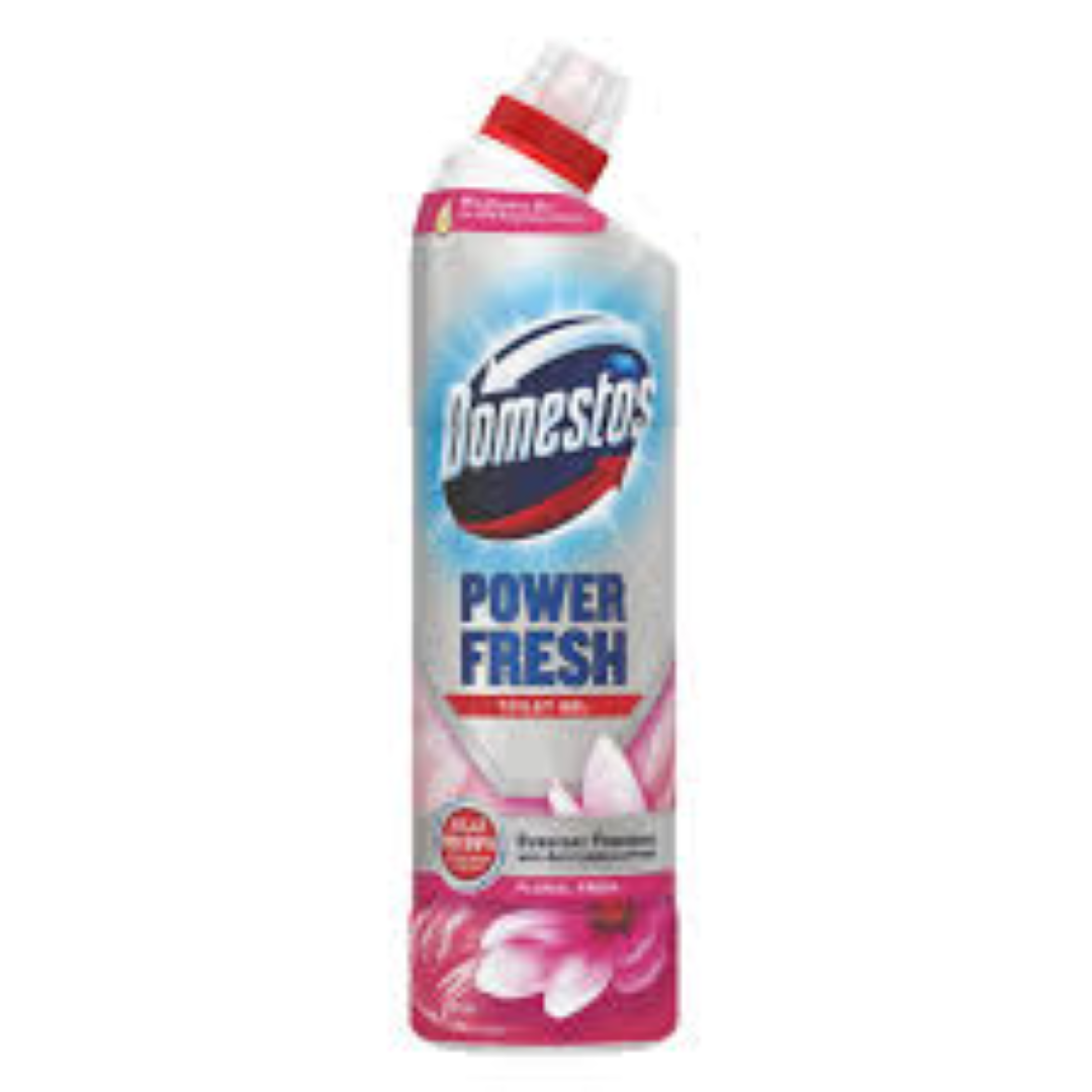 DOMESTOS POWER FRESH TOILET GEL FLORAL FRESH 750ML